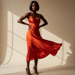 Fierce Flow Satin Slip Dress
