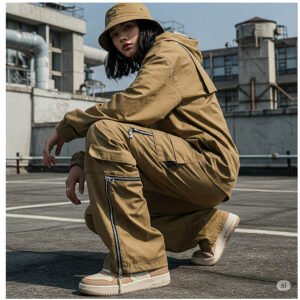 Edgecut Wide-Leg Cargo Pants